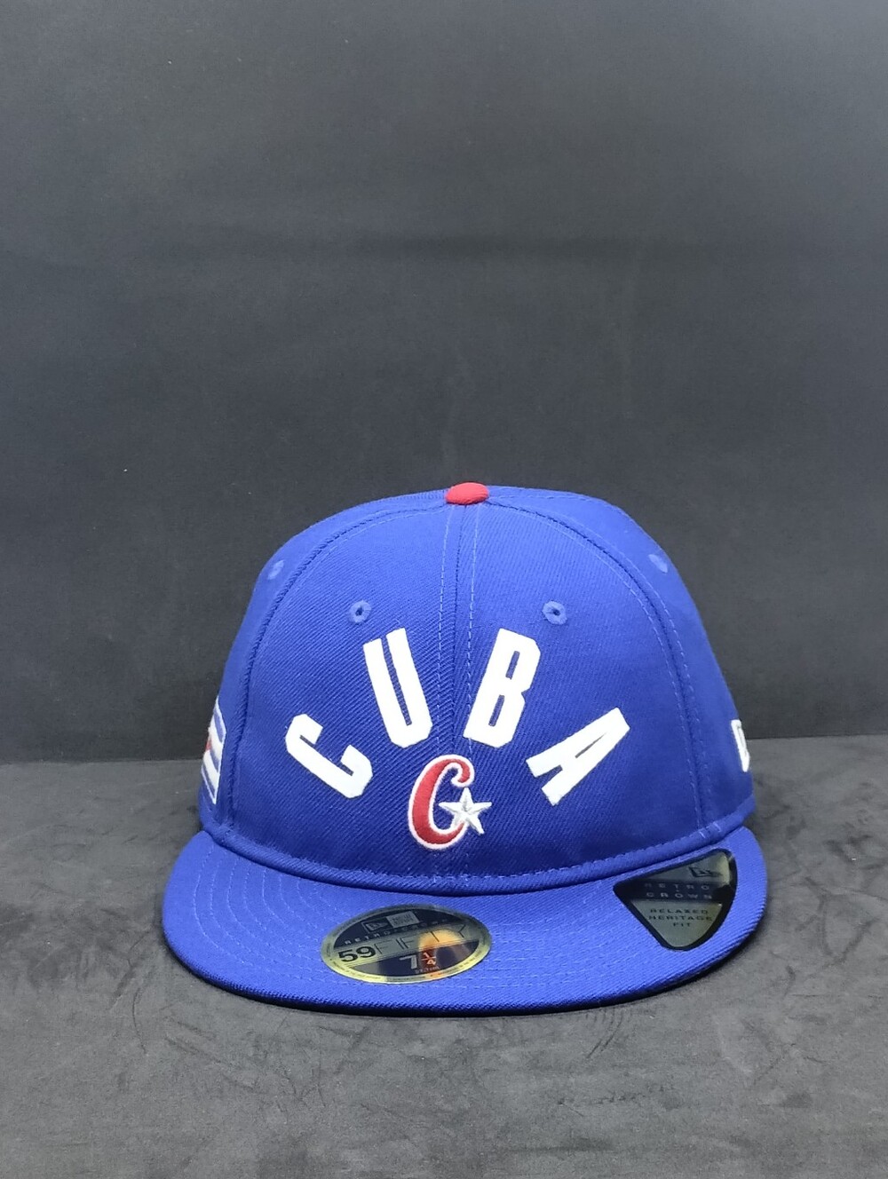 New Era 59Fifty World Baseball Classic Cuba Script Retro Crown Fitted Cap 7-1/4